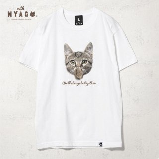 with NYAGO Tシャツ 【 ソラちゃん 肉球をペロペロするにゃ キジトラ 1001 】