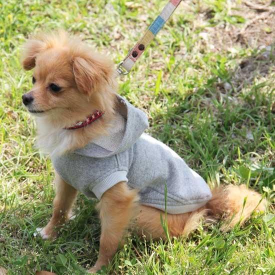 ウォッシュデニムパーカー　イタグレ服　ハンドメイド ウォッシュデニムパーカーイタグレ服ハンドメイド