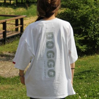 DOGGO/ビッグシルエットTシャツ(ホワイト)/愛犬とお揃い可の商品画像