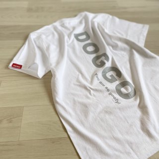 DOGGO/Tシャツ(通常シルエット/ホワイト)/愛犬とペアルック可