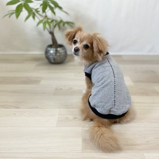I WOOF YOU/犬用Tシャツ(杢グレー)/愛犬とお揃い可の商品画像