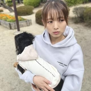 I WOOF YOU/ビックシルエットパーカー(フロストパープル)愛犬とお揃い可の商品画像