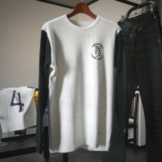 THERMAL SHIRTS　2023　Cotton100％　Color:WHITE×BLACK