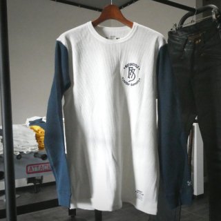 THERMAL SHIRTS2023Cotton100Color:WHITEDARK BLUE