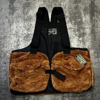 Vin&AgeHUNTING FUR VESTcolorGold Brown