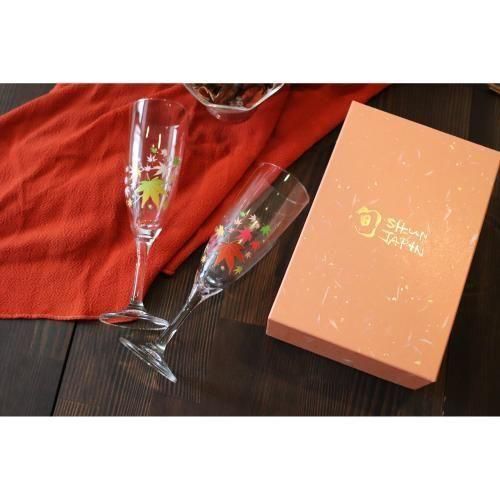 冷感紅葉 シャンパンペア 丸モ高木陶器