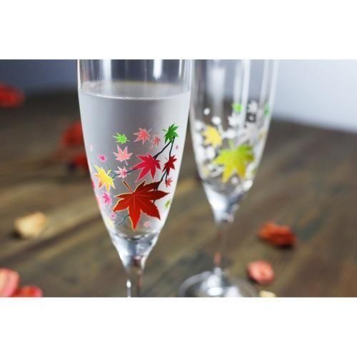 冷感紅葉 シャンパンペア 丸モ高木陶器
