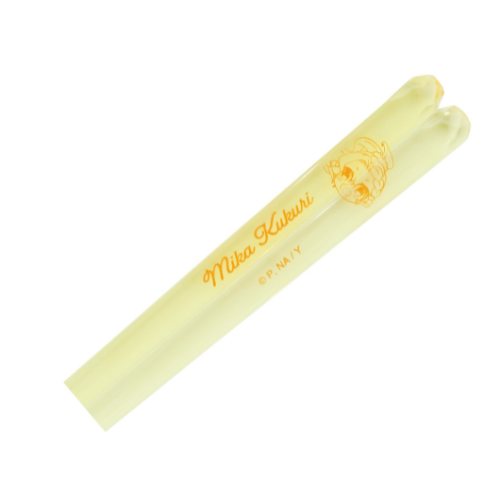 やくならマグカップも クリア箸（久々梨三華・ライトイエロー）金正陶器