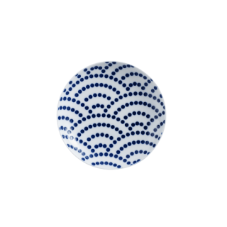 取皿 青海波 15cm（青）こもん KIHARA M.STYLE 磁器 有田焼