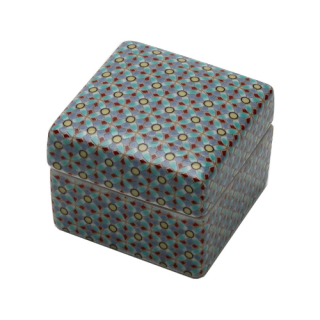 陶箱 小紋手 5cm（緑）青郊窯 M.STYLE 磁器 九谷焼