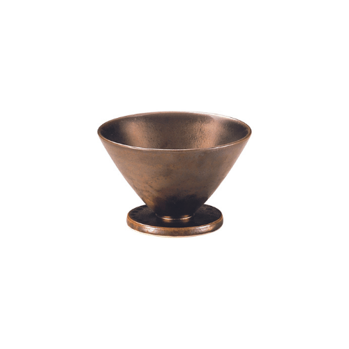 足付カップ 12cm（茶）武蔵 隠れ窯