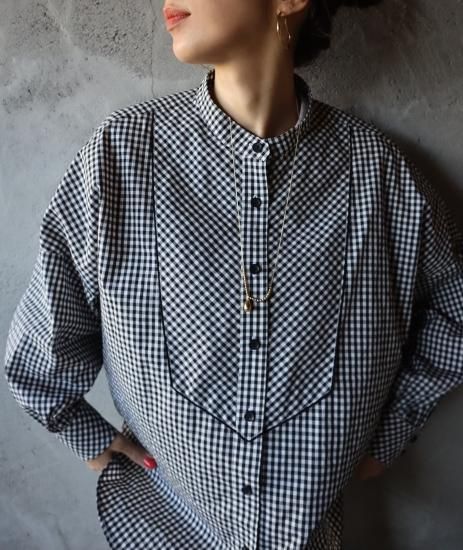 【新品未開封】epa gingham check shirt gingham check shirt - ëpa