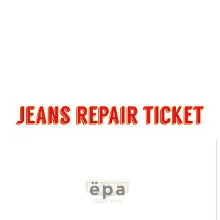 jeans repair ticket