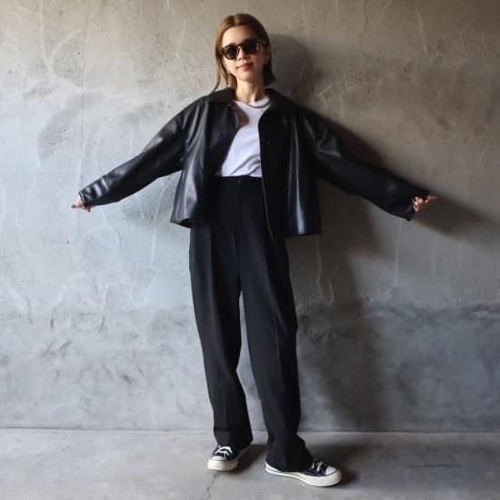 ëpa エパ　ボア襟　エコレザー　ジャケット ëpa エパボア襟エコレザージャケット-Wives, Wheels, Weapons Terry