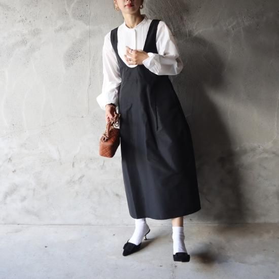 epa ジャンパースカート　jumper skirt jumper skirt“BLK” - ëpa