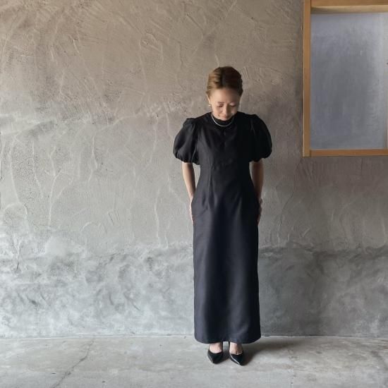 shantung dress(BLK) - ëpa