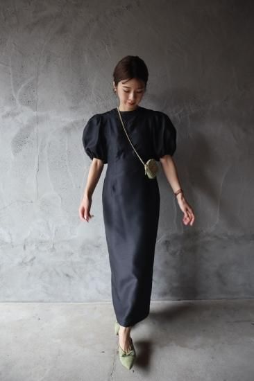 epa shantung dress ワンピース shantung dress(BLK) - ëpa