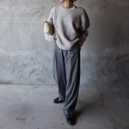 mohair V neck knit
