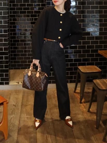 パンツ epa wide straight jeans\