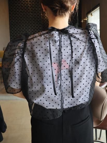 organdy dot blouse“BLK” - ëpa