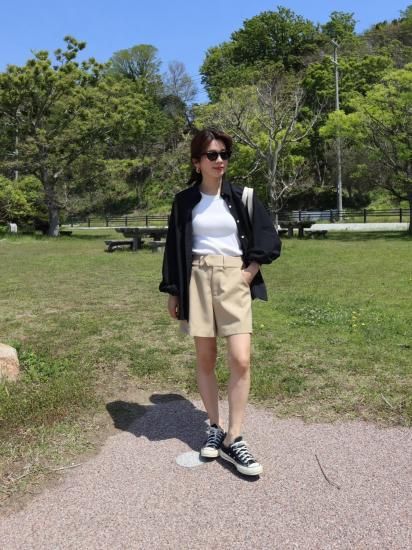 予約]highwaist shortpants[BEG] - ëpa