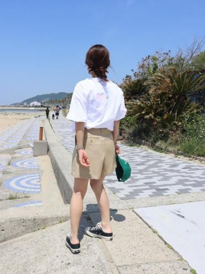 新作グッ 予約]highwaist shortpants[BEG] ëpa - パンツ