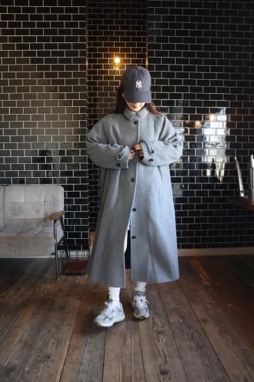 新品未使用タグ付き epa dramatic wool coat”GRY\