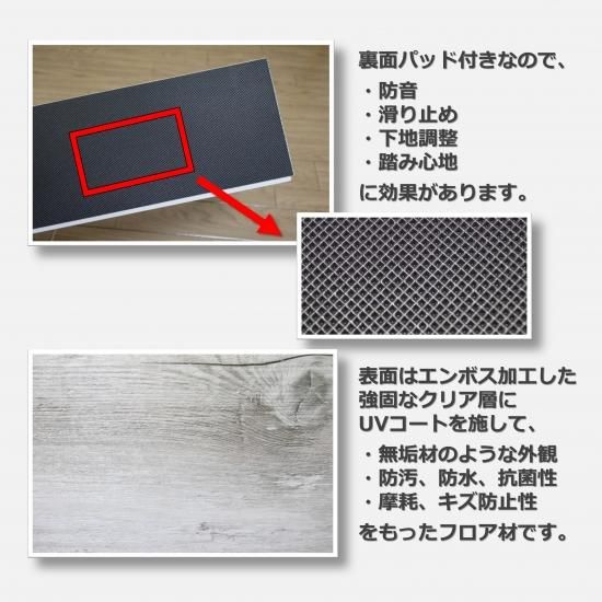 Amazon.co.jp: Makinolabs フロアタイル はめ込み 置くだけ アカシア AC001 接着剤不要 床暖房対応 1枚単品  フローリング シデフロア 裏面パッド付き ペット対応 賃貸OK : DIY・工具・ガーデン