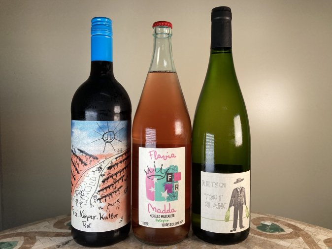 【お買い得】自然派リットルワイン３本セット（赤1、ロゼ1、白1）