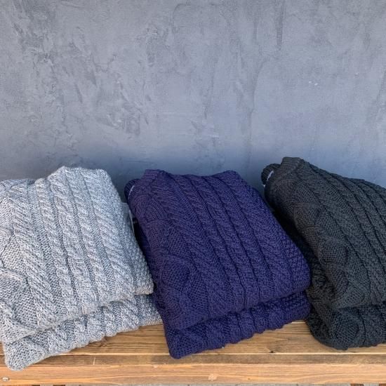 【美品】Guernsey Woolens ガンジーウーレンズ アランニット