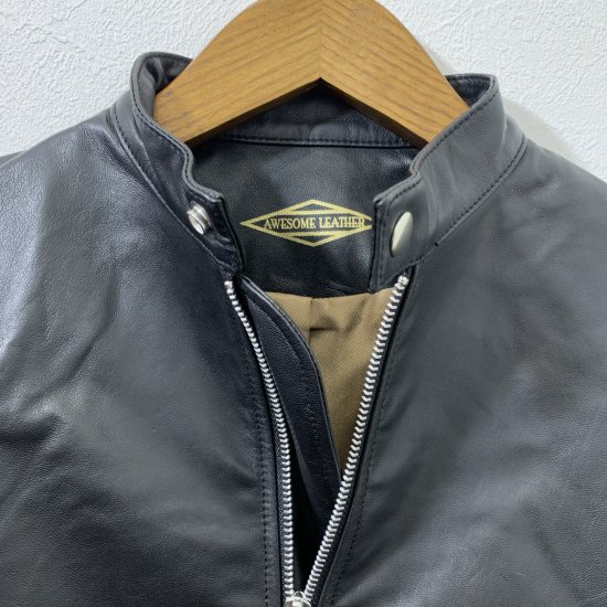 AWESOME LEATHER/オーサムレザー】AL-004 レザーライダースジャケット ...