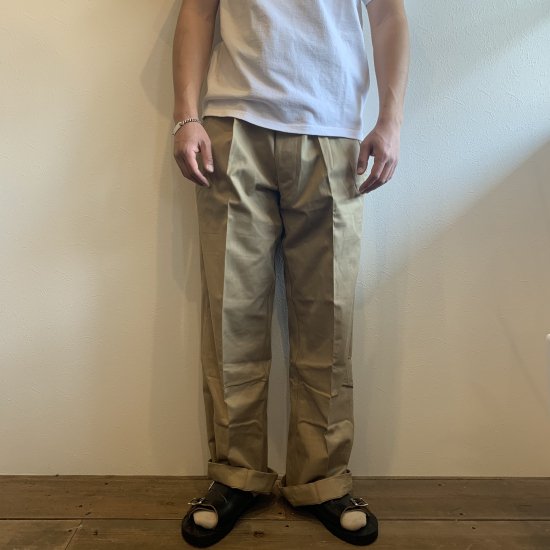 MILITARY DEADSTOCK】FRENCH ARMY M52 CHINO TROUSERS 50's-60's