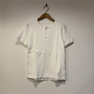 【着もちいい服】 F/W FACE THERMAL T-SHIRT ダブルフェイス サーマル ヘンリーネック Tシャツ