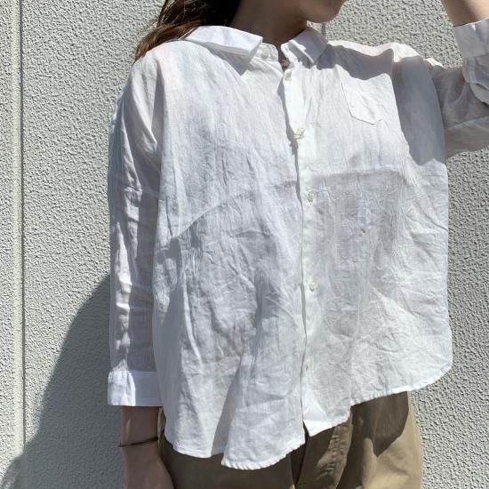 Ordinary fits オーディナリーフィッツ バーバーシャツ リネン 0 ORDINARY FITS】 