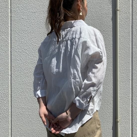 Ordinary fits オーディナリーフィッツ バーバーシャツ リネン 0 Ordinary Fits (オーディナリーフィッツ) BARBER SHIRTS