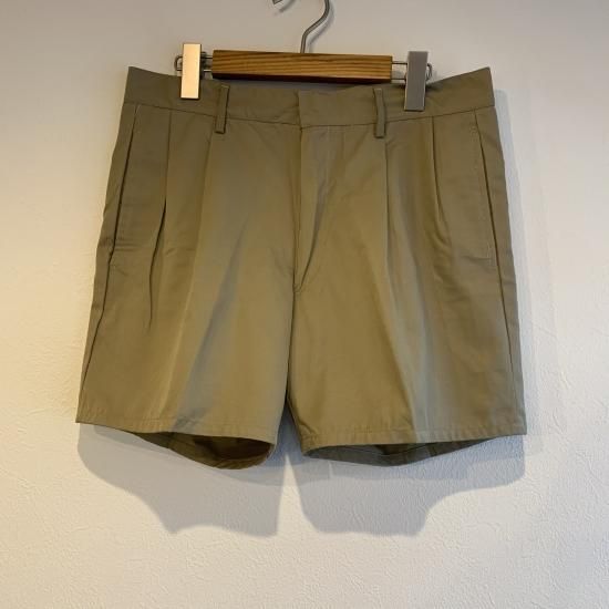 foufou 色っぽ ワンタックハーフパンツ ブラウン