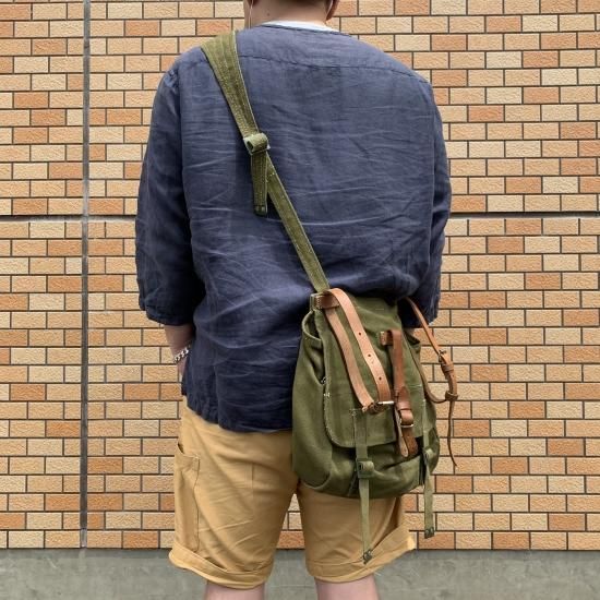 【MILITARY DEADSTOCK】ROMANIAN ARMY BREAD BAG ルーマニア軍 ブレッドバッグ デッドストック - 【  CHARMANT 】 メンズ ・ レディース MILITARY ・ KAPTAIN SUNSHINE ・ ORDINARY FITS ・  SASSAFRAS ...