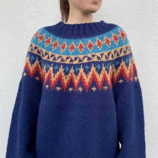 DEL SOL】 ALPACA NORDIC SWEATER アルパカ ノルディック