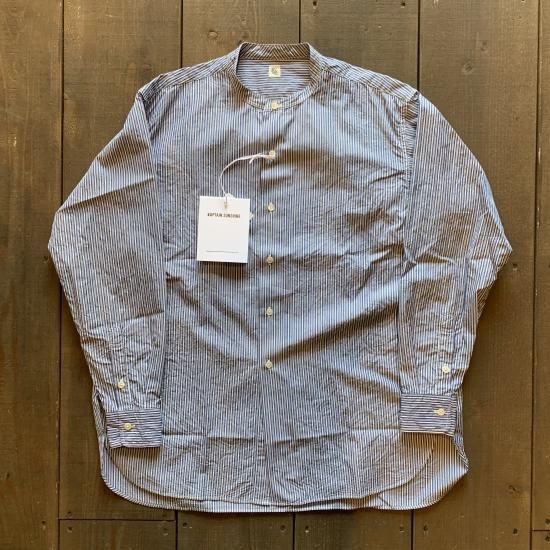 KAPTAIN SUNSHINE】 Stand Collar Shirt "Washed Cotton Silk Weather