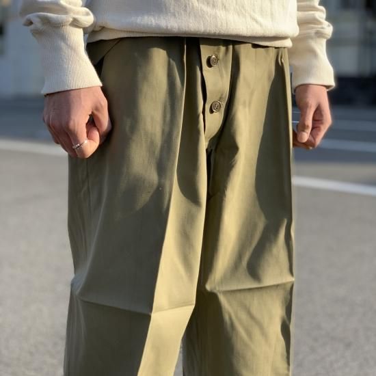 【MILITARY DEADSTOCK】50’s MOTOR CYCLE PANTS イタリア軍 モーターサイクル パンツ - 【 CHARMANT  】 メンズ ・ レディース MILITARY ・ KAPTAIN SUNSHINE ・ ORDINARY FITS ・ SASSAFRAS ・ ...