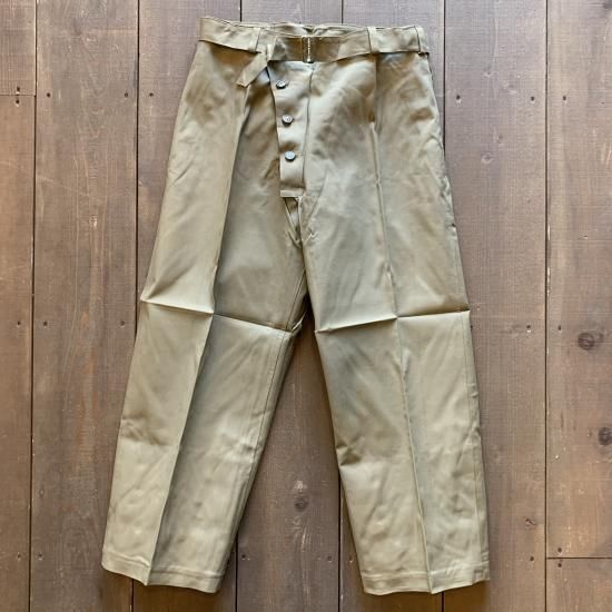 【MILITARY DEADSTOCK】50’s MOTOR CYCLE PANTS イタリア軍 モーターサイクル パンツ - 【 CHARMANT  】 メンズ ・ レディース MILITARY ・ KAPTAIN SUNSHINE ・ ORDINARY FITS ・ SASSAFRAS ・