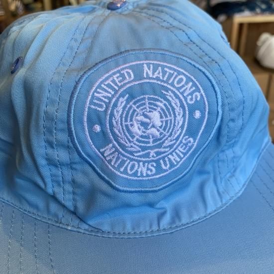 MILITARY DEADSTOCK】 90年代 国連軍 UNC CAP フランス軍 水色