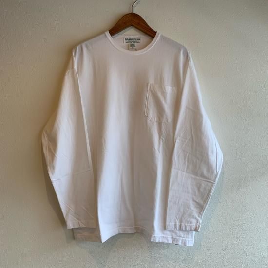 SASSAFRAS】 Chop Corner Pocket L/S T ササフラス 無地ロングTシャツ