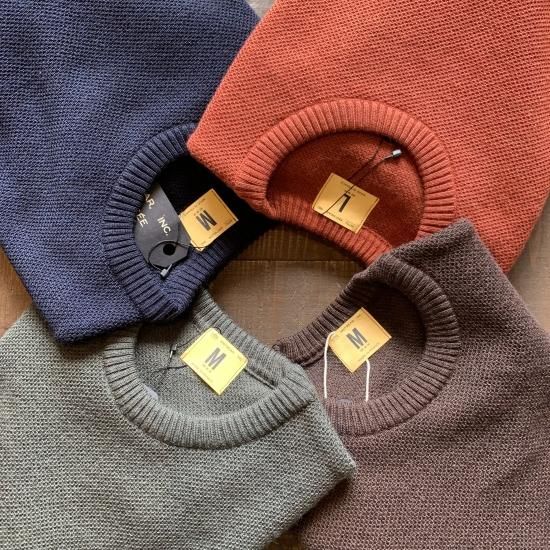 NITTO KNITWEAR】YOURI KNITTED SWEATER CREW Made in FRANCE