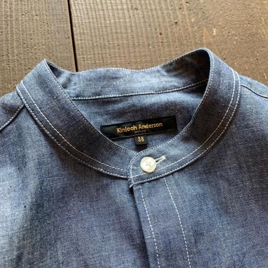 【Kinloch Anderson】 Officer Band Collar Shirts 