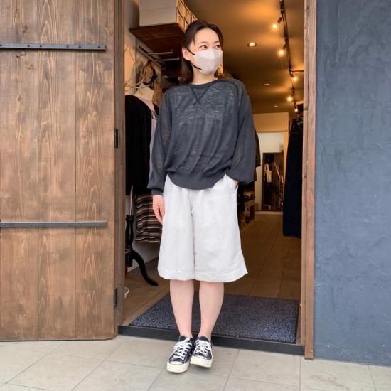 Odour LINEN PULLOVER "INK BLACK"   カジュアル、ミリタリー