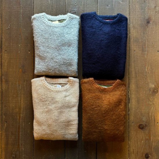 TOWNCRAFT】 Shaggy Crew Neck Sweater 