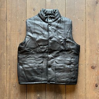<img class='new_mark_img1' src='https://img.shop-pro.jp/img/new/icons5.gif' style='border:none;display:inline;margin:0px;padding:0px;width:auto;' />【yoused】 Remake Leather Stand Collar Down Vest 