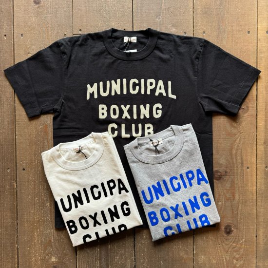 A.G.SPALDING＆BROS.】 14/天竺 グラフィック T 『MUNICIPAL BOXING CLUB』 