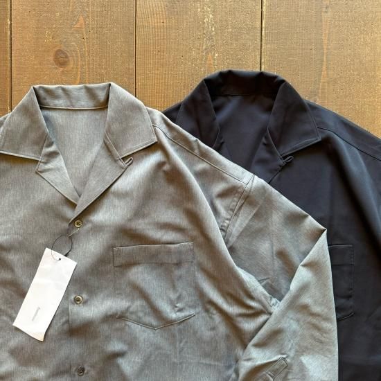 【Fresh Service】OPEN COLLAR S/S SHIRT NVY Open Collar SS Shirt